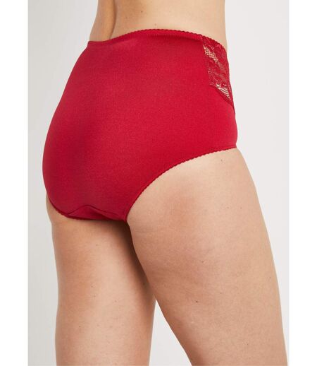 Culotte gainante maille microfibre et dentelle