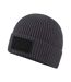 Bonnet Motif/style Écusson Fashion Gris Foncé Noir Beechfield-2