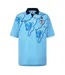 Mens Running Dog Footy Polo Shirt Blue ICECREAM-1