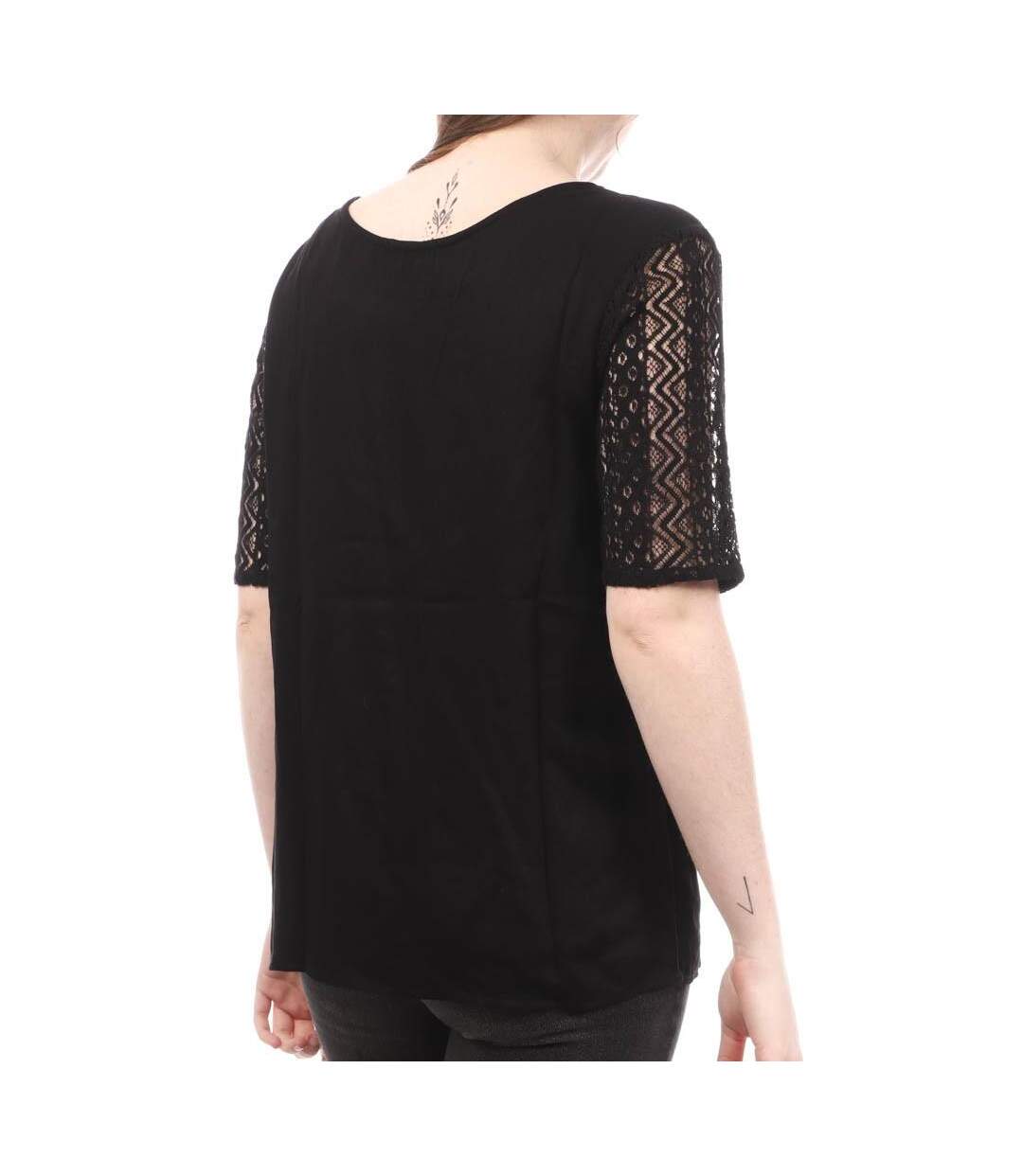 T-shirt Noir Femme Teddy Smith Ticy - XS