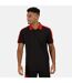 Polo Contrast Homme Noir Rouge Regatta-1