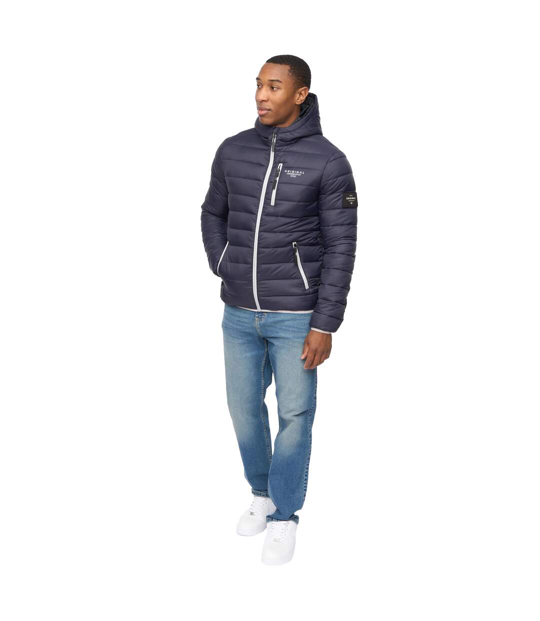 Doudoune Phelpmans Homme Bleu Marine Crosshatch-4