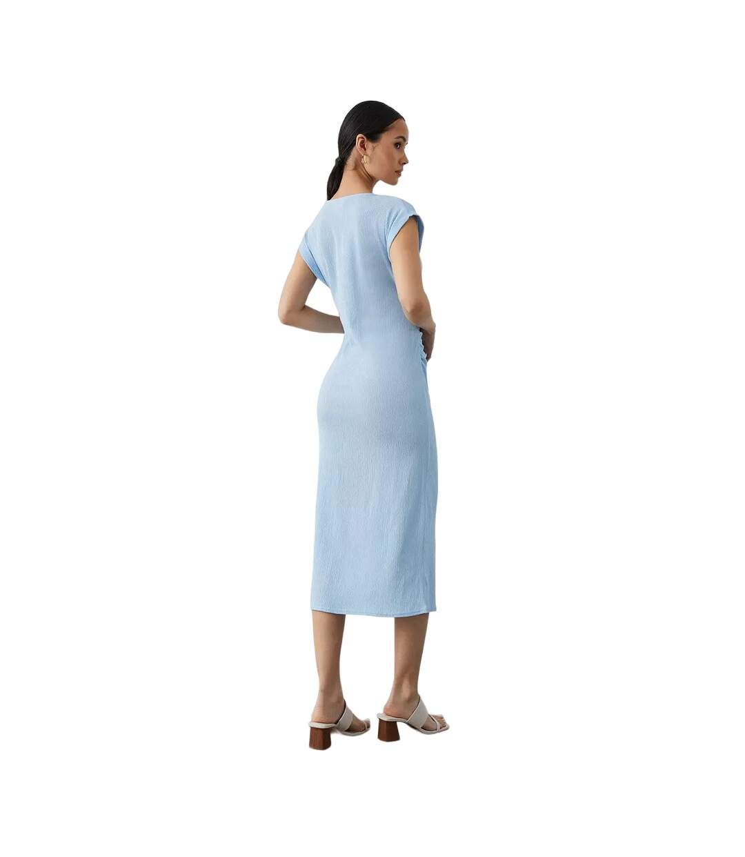 Robe mi-longue femme turquoise Principles-2