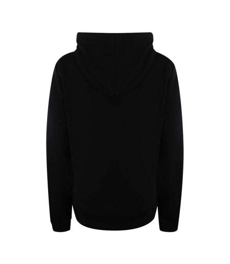 Womens/ladies Cotton Long-sleeved Full Zip Hoodie Black Love Moschino