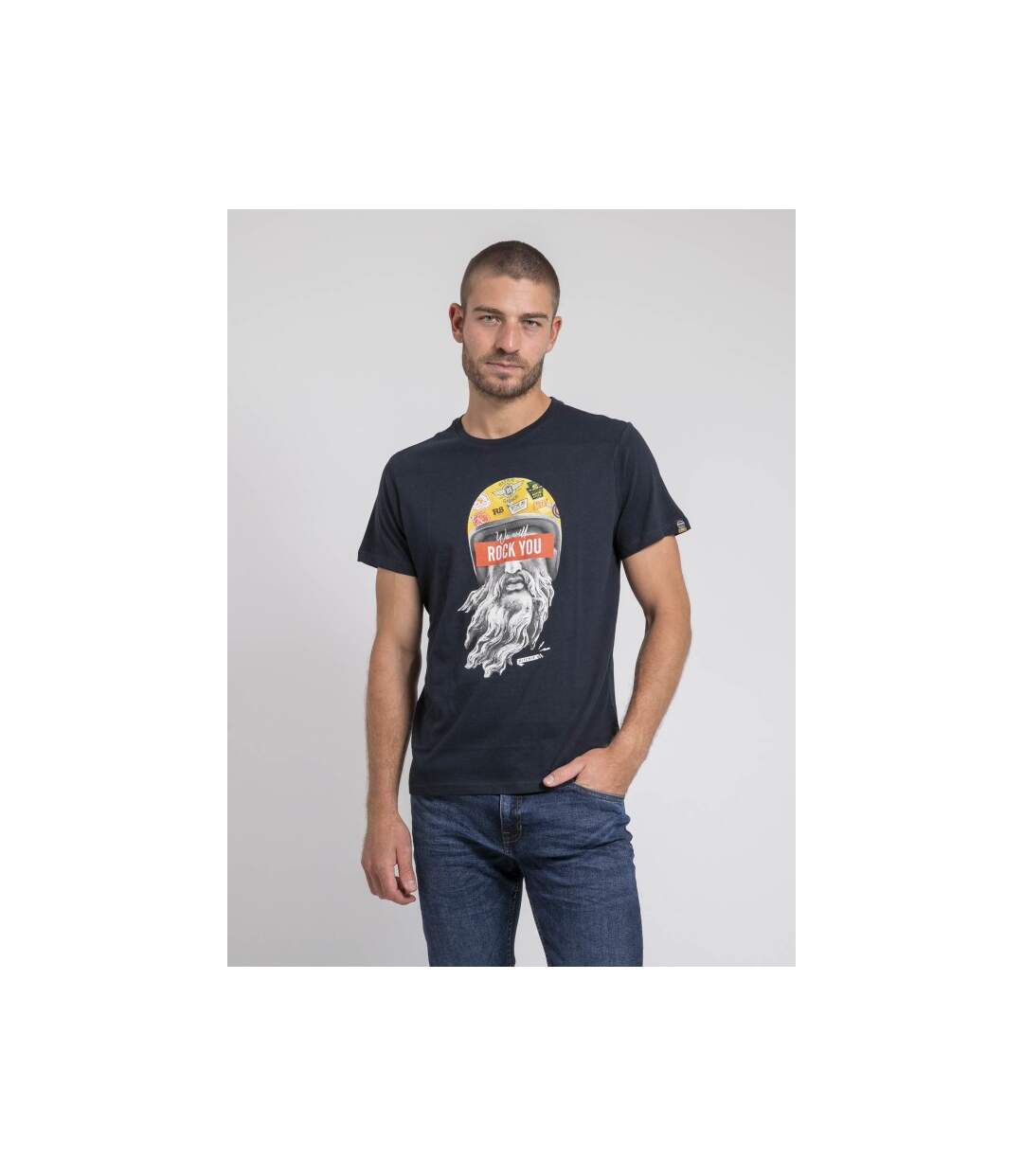 T-shirt col rond pur coton JOMODEK-1
