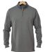 WINCHESTER CAMPO2G — Sweat col montant zippé gris : douceur 100 % coton-2