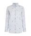 Chemise Motif/style Oiseaux Country Femme Blanc Bleu Musto-1