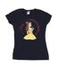 Disney - T-shirt BEAUTY AND THE BEAST I'D RATHER BE READING - Femme (Bleu marine) - UTBI11997-1