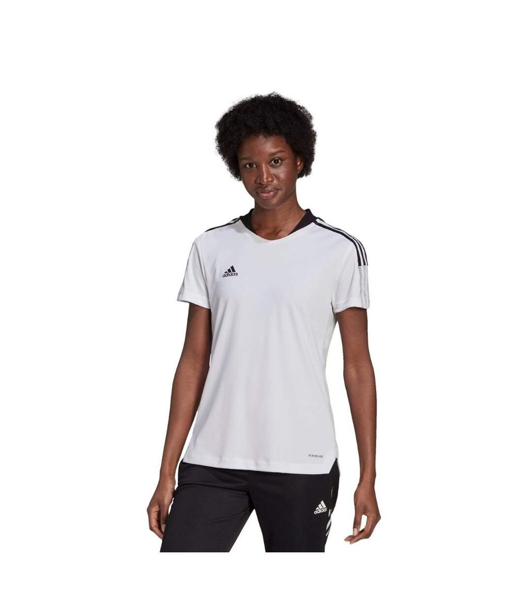 T-shirt Tiro Femme Blanc Adidas-1