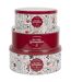 Boite de rangement en métal de Noël collection Mes petites gourmandises 3 pièces-1