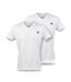 Quiksilver Pack de 2 T Shirts Homme 100% Coton Col Rond ou Col V-3
