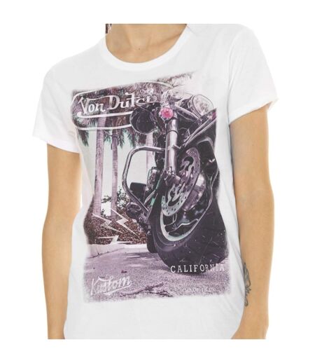 T-shirt à col rond manches courtes femme Photoprint Moto Vondutch