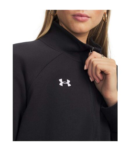 Womens/ladies Rival Half Zip Sweatshirt Black Under Armour