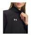 Womens/ladies Rival Half Zip Sweatshirt Black Under Armour-4