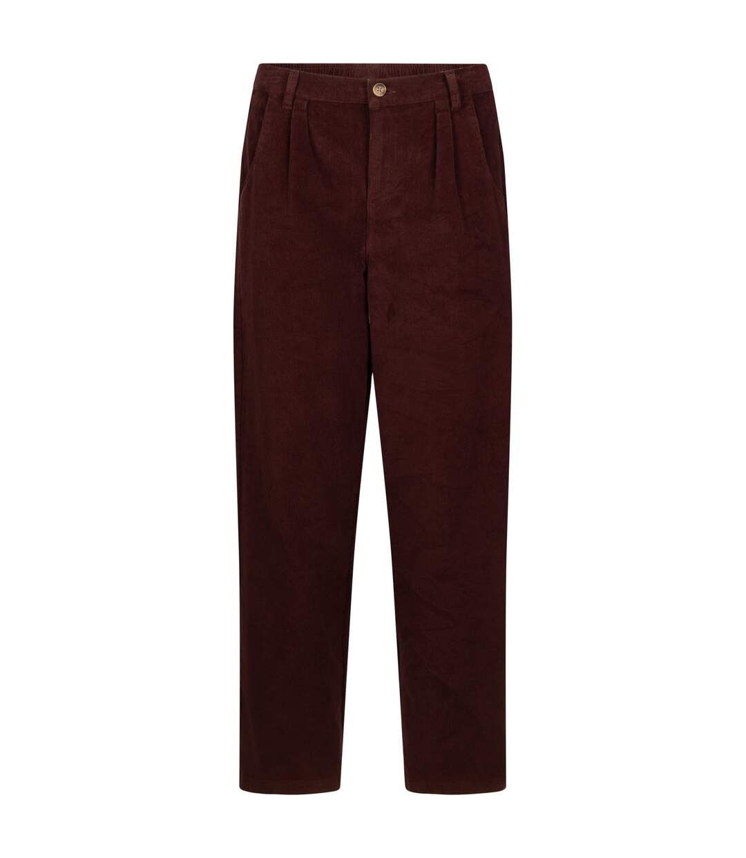Pantalon Uni À Taille Élastiquée Loz Femme Marron Foncé Trespass-2