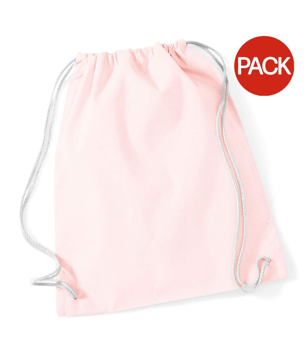 Lot De 2  Sac De Gym 12 Litres Taille Unique Rose Pastel Westford Mill-1