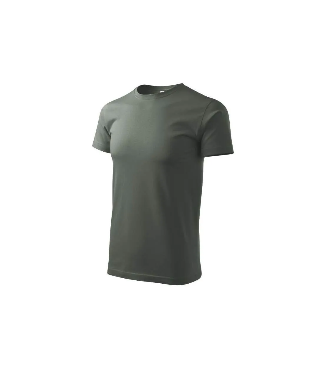 Mens Heavy New T-shirt Khaki Green Malfini-1
