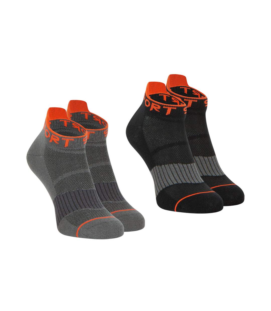 Lot de 2 paires de socquettes homme Running Athena-2