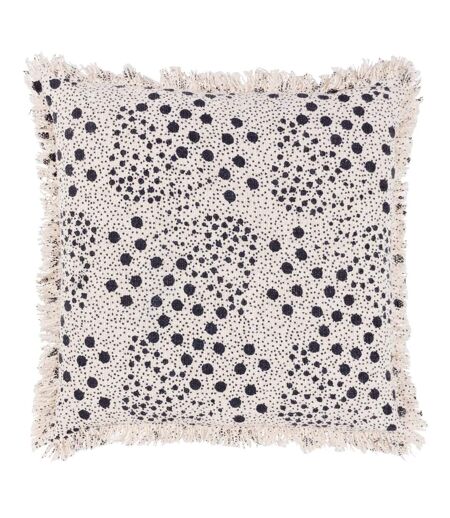 Yard Hara Woven Fringe Throw Pillow Cover (Ink) (50cm x 50cm) - UTRV3020