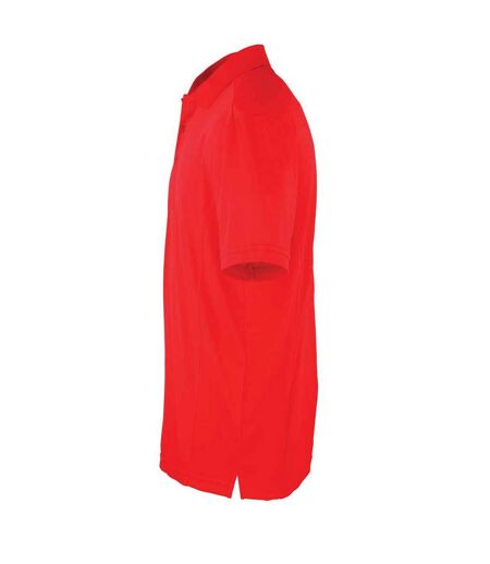 Polo coolchecker homme rouge clair Premier