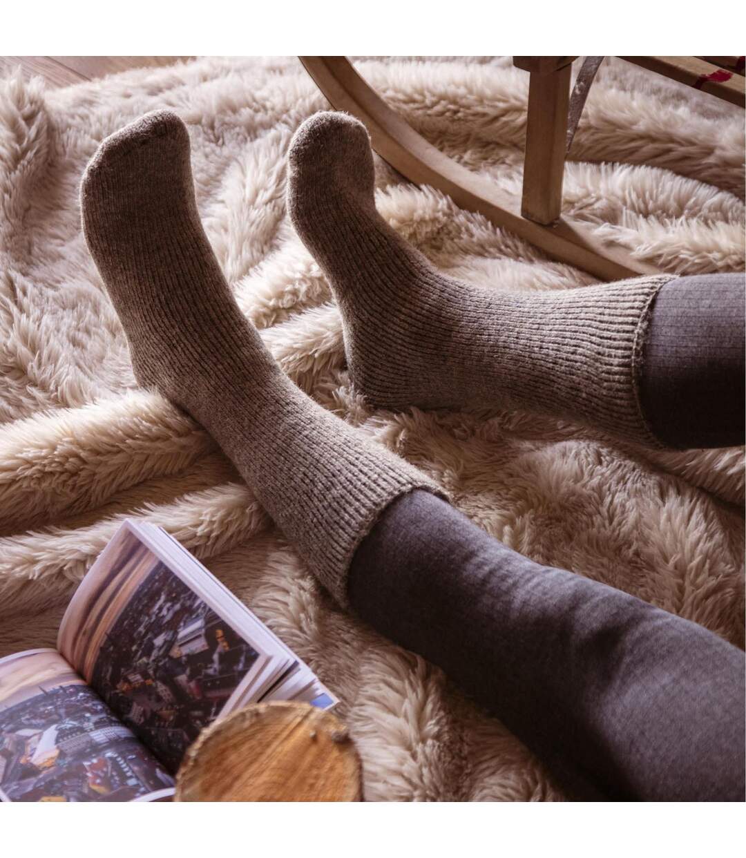 Chaussettes Homme Thermiques Hiver Épaisses Laine-5