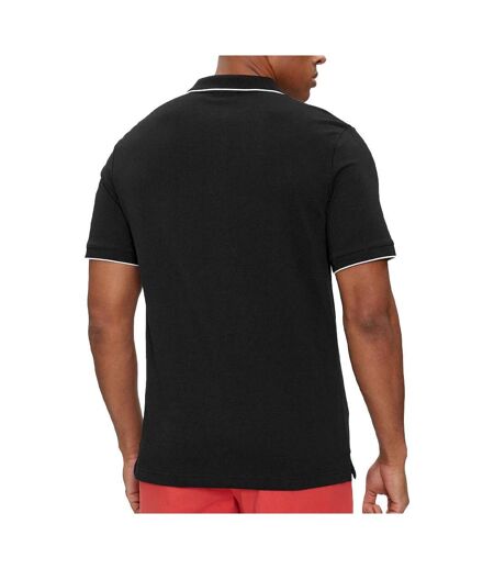 Polo noir homme calvin klein jeans stretch - l
