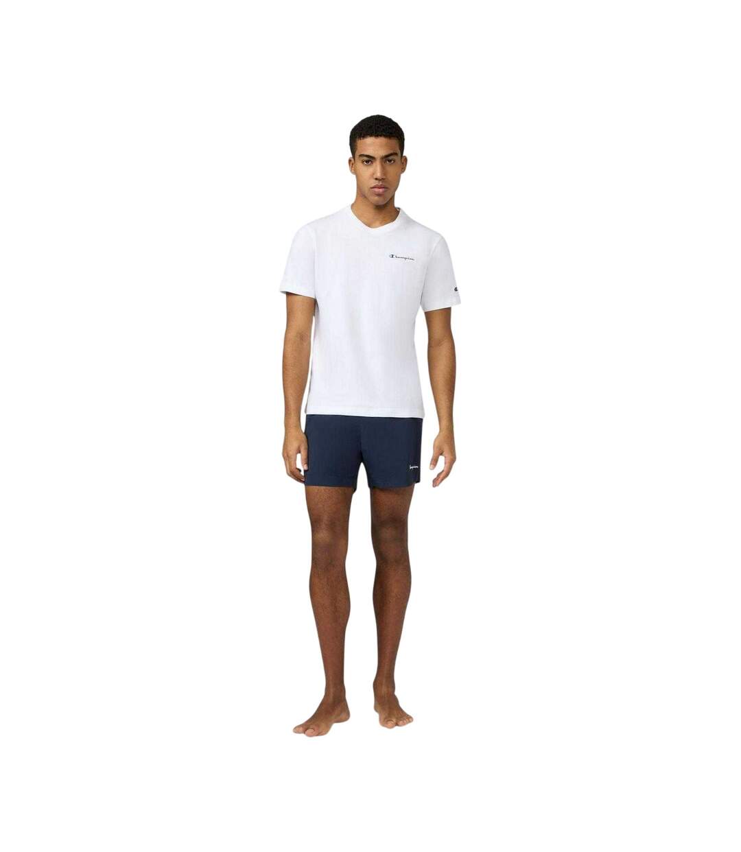 Mens Plain Swim Shorts Navy Champion-4