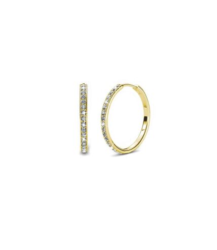 Parures Chic Circle Hoop, Cristal d'Autriche