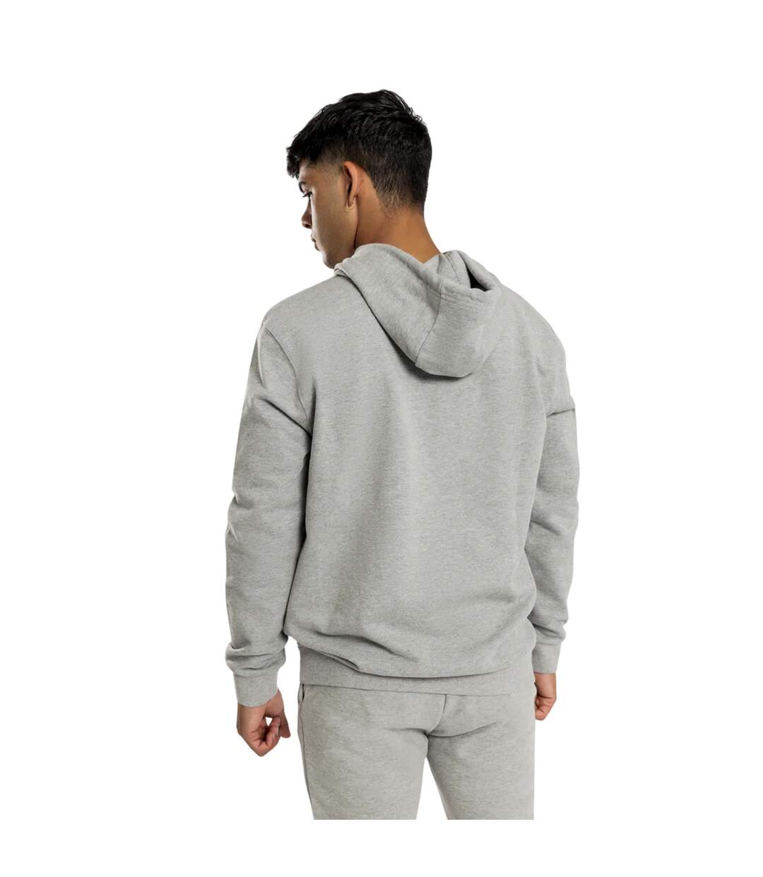 Sweat À Capuche Motif/style Logo Brodé Homme Gris Chiné Ellesse-3