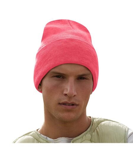 Bonnet Adulte Rose Fluo Beechfield