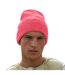 Bonnet Adulte Rose Fluo Beechfield-1