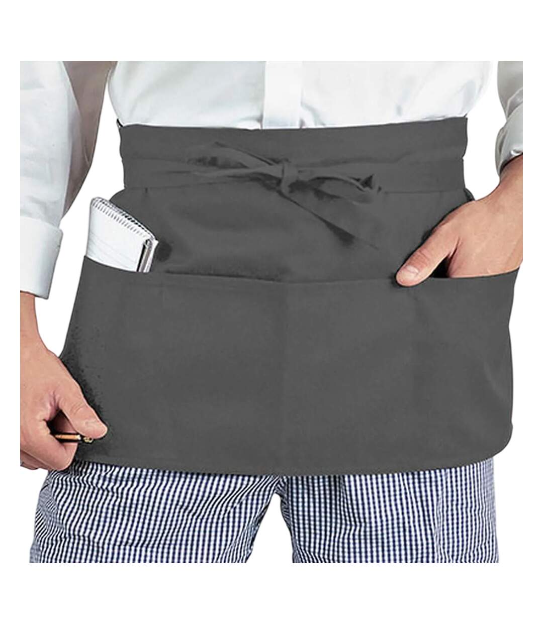 Tablier De Bar Taille Unique Gris Orage Dennys-1