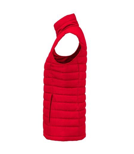 Womens/ladies Arches Padded Bust Gilet Red James Harvest