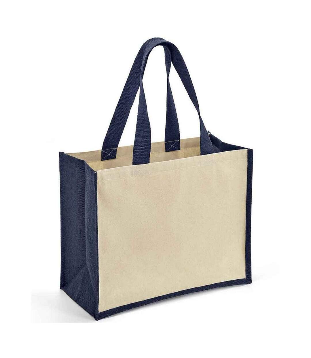 Sac de courses taille unique beige pâle / bleu marine Brand Lab-1