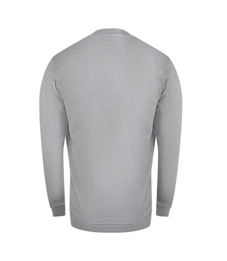 Unisex Adult Floral Logo Sweatshirt Grey Melange Cavalli Class