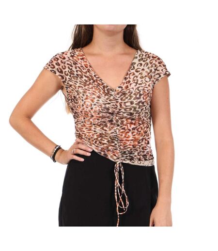 Top imprimé léopard femme guess w1gp9jk2x51