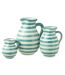 Pichet en Céramique Granada Rayure 1,6L Bleu Aqua-2