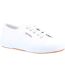Unisex Adult 2750 Tumbled Leather Trainers White Superga-1