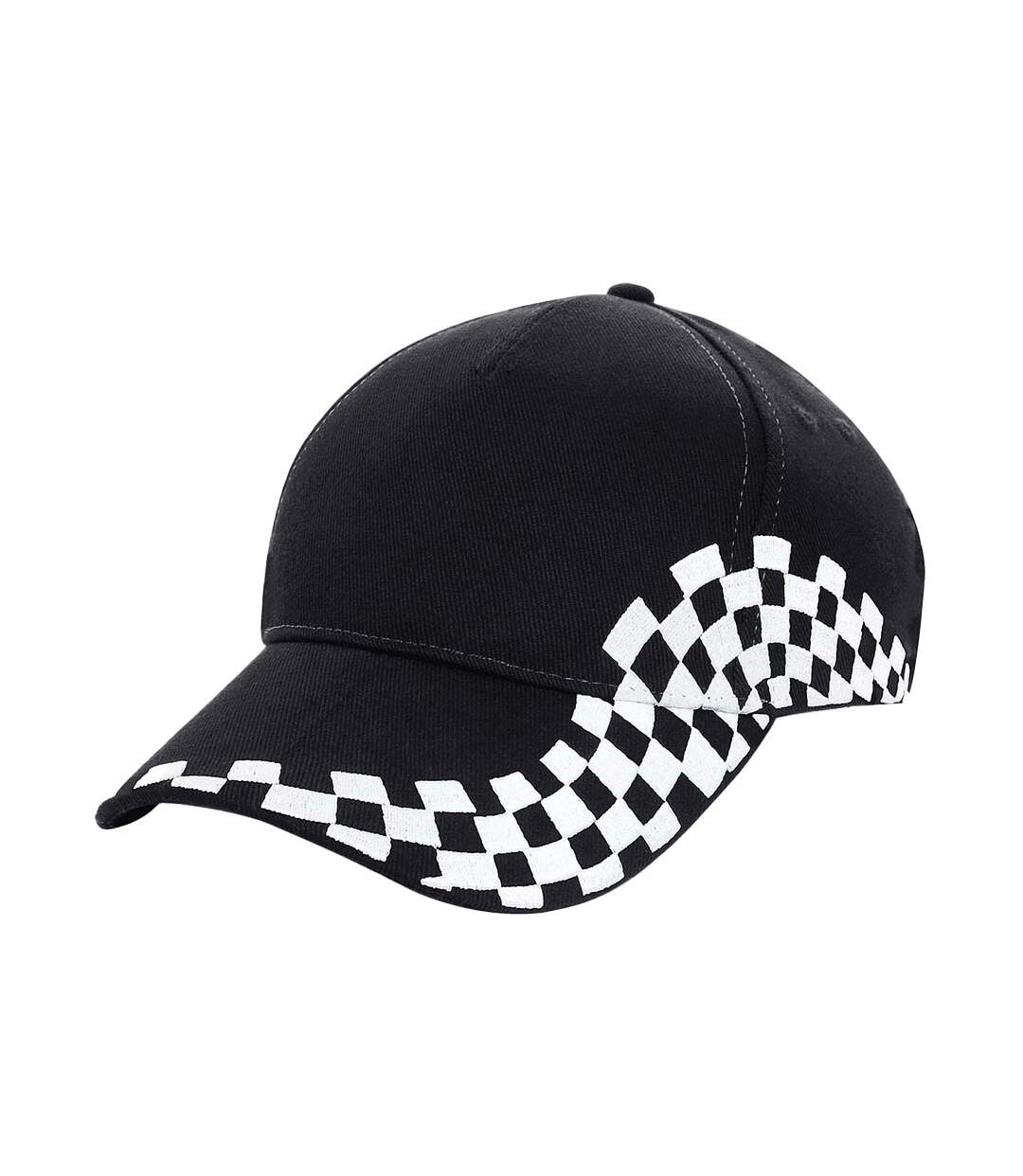 Casquette De Baseball Grand Prix Noir Beechfield-1