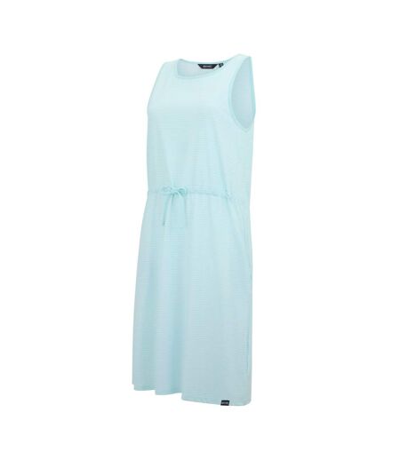 Robe Sans Manches À Taille Ajustable Motif/style À Rayures Amorie Femme Bleu Ciel Blanc À Rayures Regatta