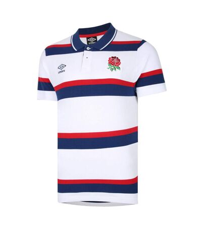 England Rugby - Polo CLASSIC - Homme (Blanc / Bleu marine / Rouge) - UTUO392