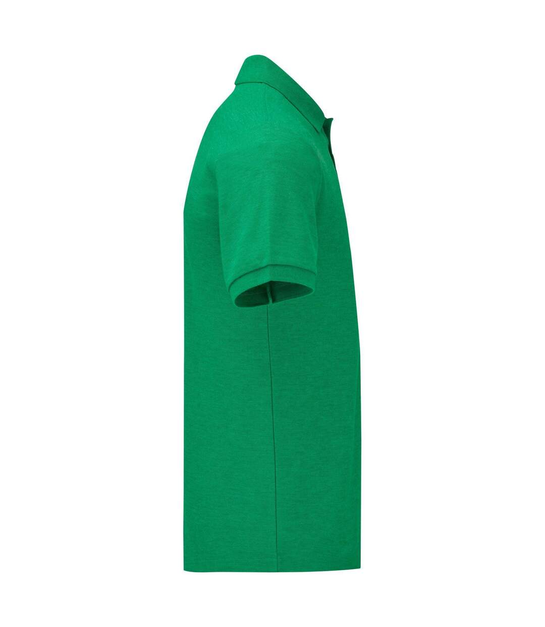 Polo Manches Courtes Homme Vert Chiné Fruit Of The Loom-3