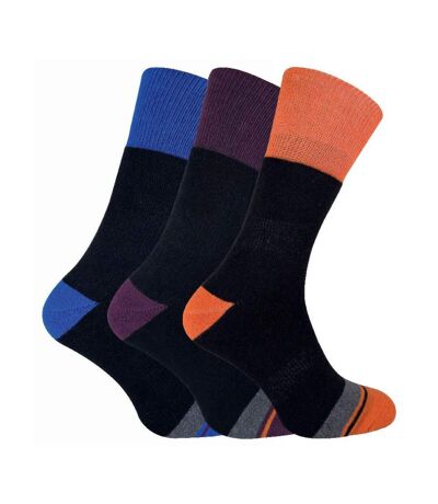 3 Pack Mens Cushioned Anti Blister Dual Layer Hiking Socks