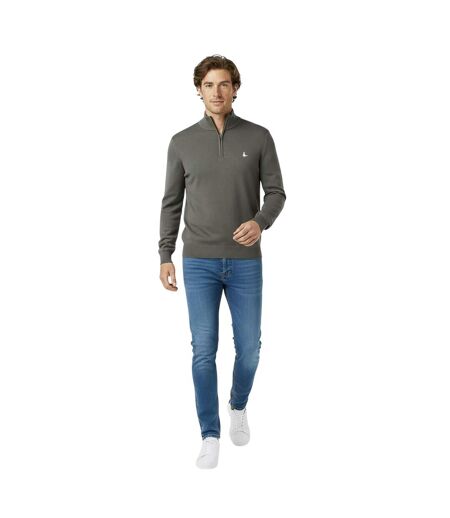 Mens Funnel Neck Jumper Slate Jack Wills