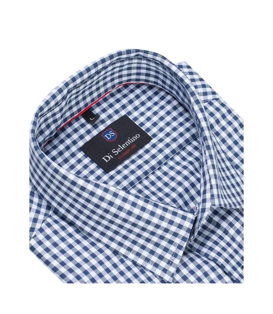 Chemise Motif/style À Carreaux Havaii Homme Noir Di Selentino-2
