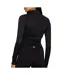 Veste de yoga noire femme soul studio basic-2
