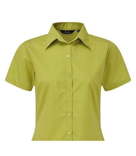 Chemisier À Manches Courtes Femme Vert Citron Premier