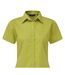 Chemisier À Manches Courtes Femme Vert Citron Premier-2
