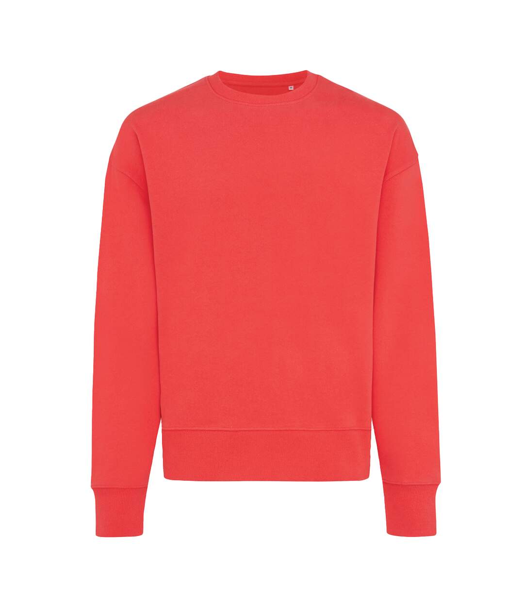 Unisex adult kruger recycled cotton crew neck relaxed fit sweatshirt luscious red Iqoniq-1