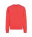Unisex adult kruger recycled cotton crew neck relaxed fit sweatshirt luscious red Iqoniq-1